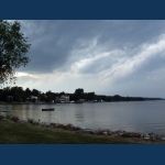 Leftovers from the storm that passed to the north of Sturgeon Bay