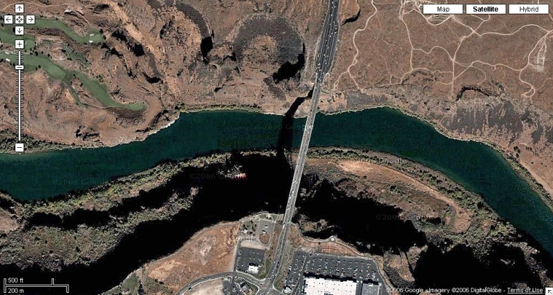 Satellite View Of The Perrine Bridge