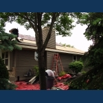 Installing roofing paper