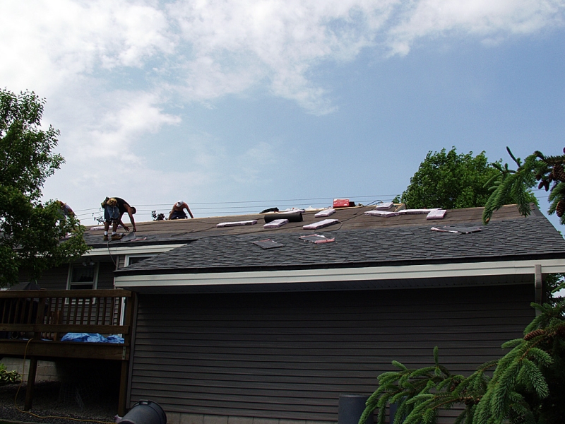 New shingles installed