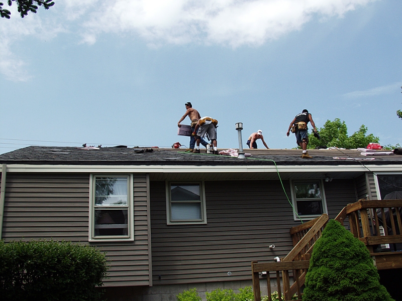 New shingles installed