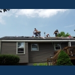 New shingles installed
