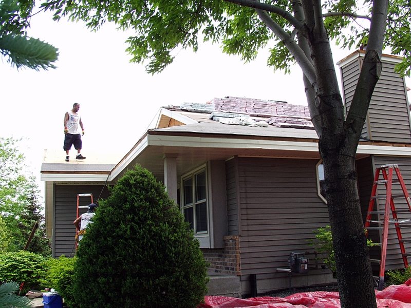 Northwest side of house