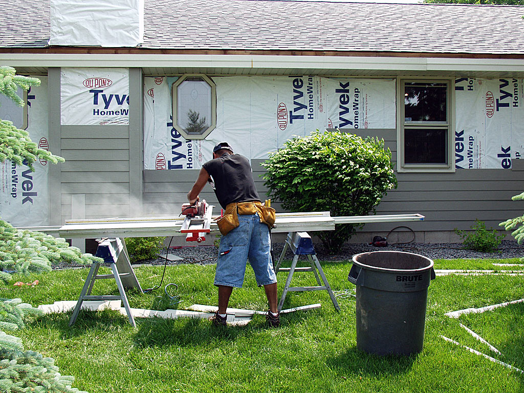 Siding installation