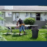 Siding installation