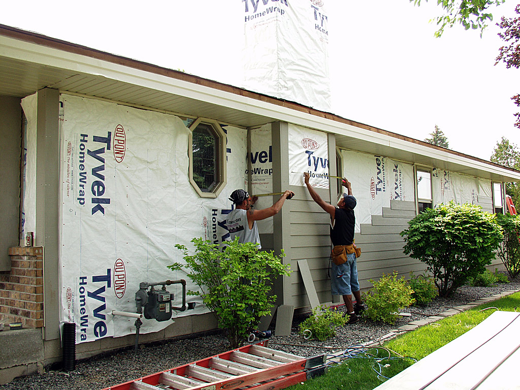 Siding installation