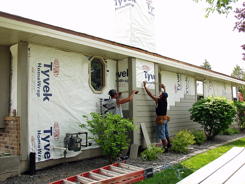 Siding installation