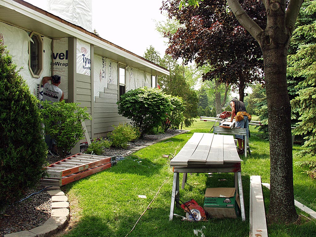 Siding installation