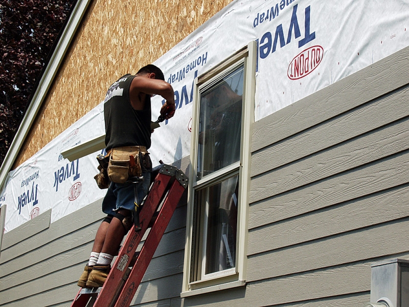 Siding installation