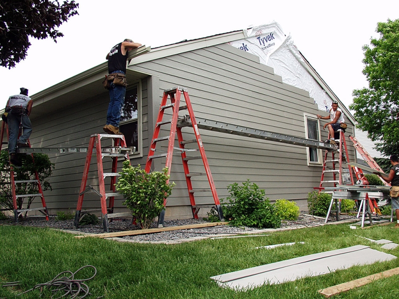 Siding installation