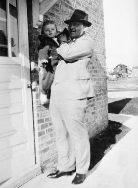 1938 - Dad and Peter - 5 months old