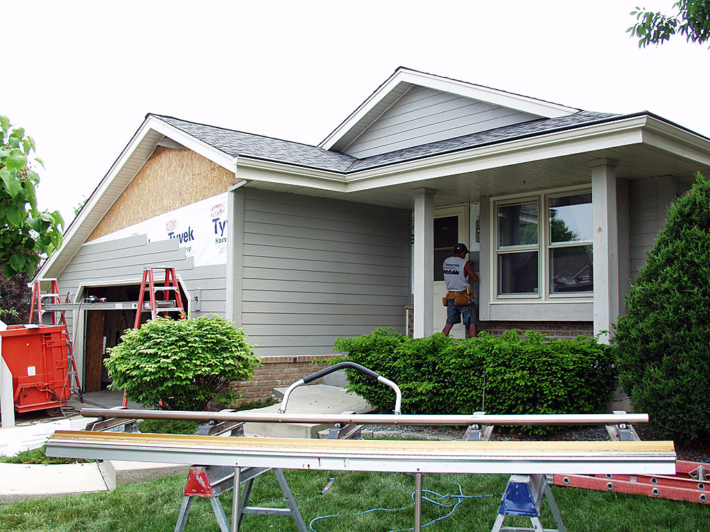Siding installation