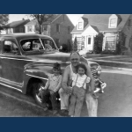 1949 - Andy, Dad and Holly