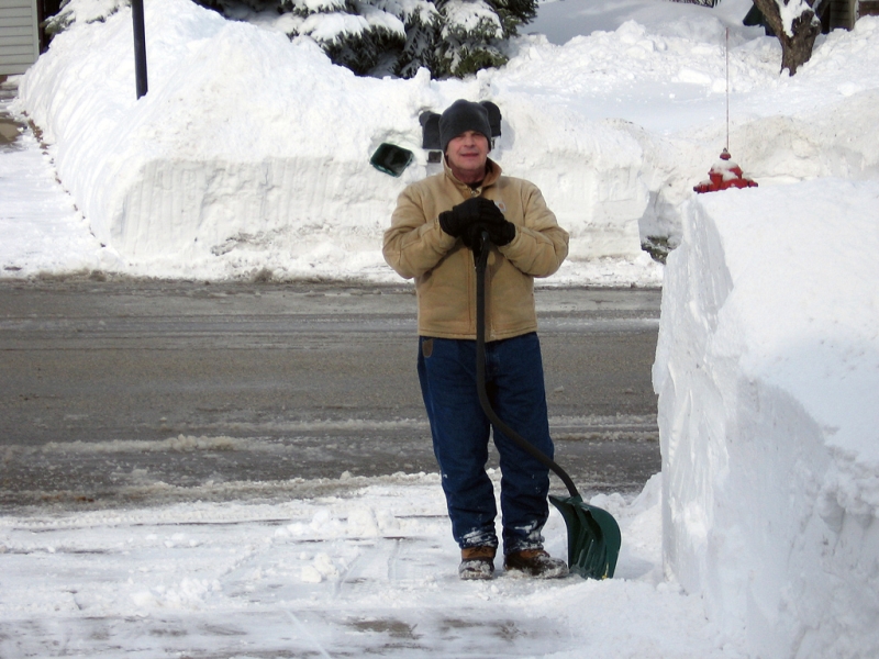 Shoulder High Snow Bank