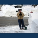Shoulder High Snow Bank