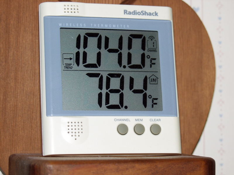 July 6, 2012 - 3rd Day with Temperatures Over 100 °F - 4:39 PM