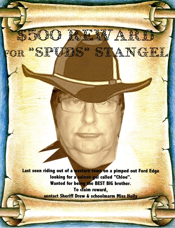 Reward Poster For The "Notorious" Spuds Stangel