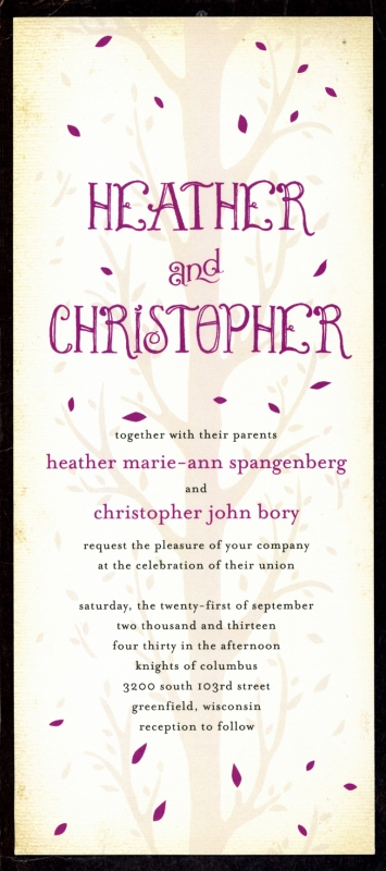 Invitation to the Special Day