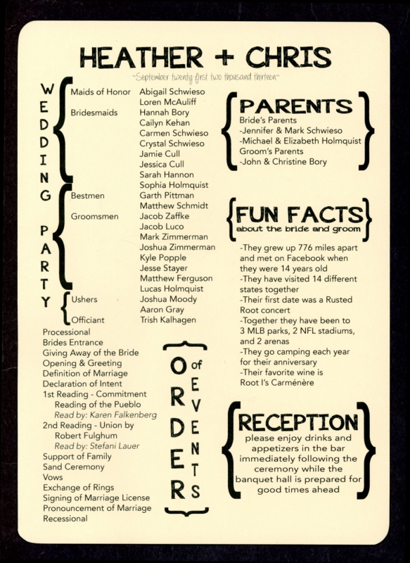 Order of Events