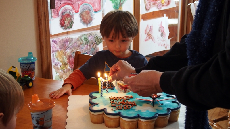 Grandma Lighting The Candles