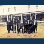 1906 - The Stangel Family In Front Of The Family Store