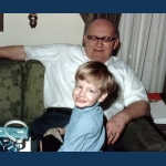 1969 - Dad and Grandson Mike Stangel