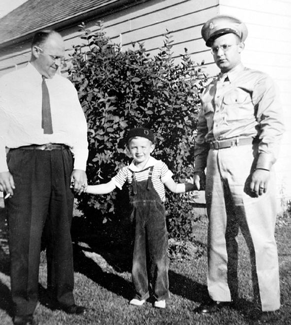 1942 - Dad and Peter - 4 years old