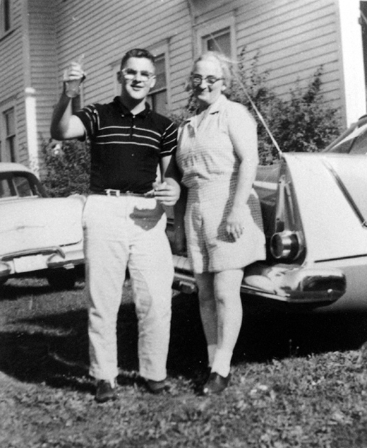 1958 - Tim and Aunt Mary
