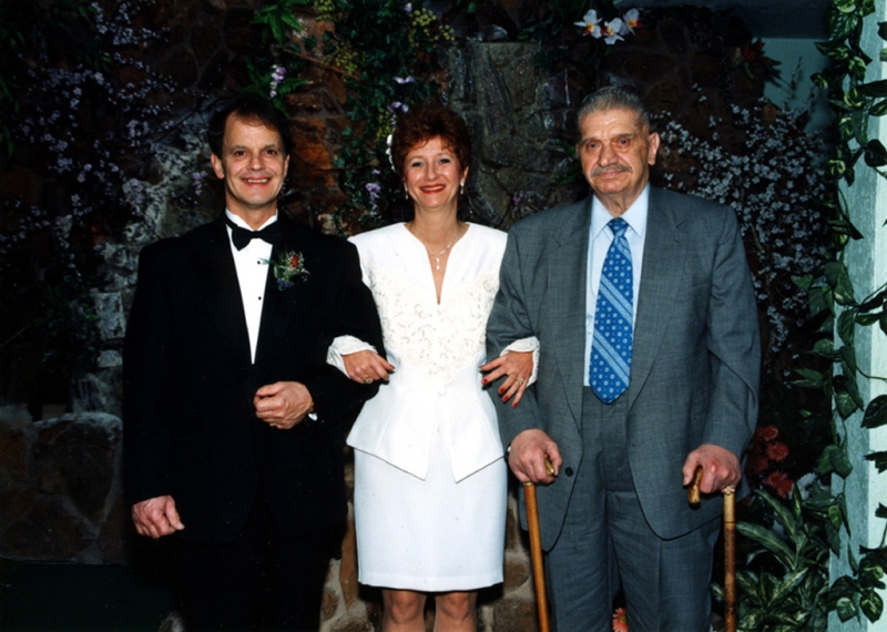 Lorna, Dad Lampien and Andy