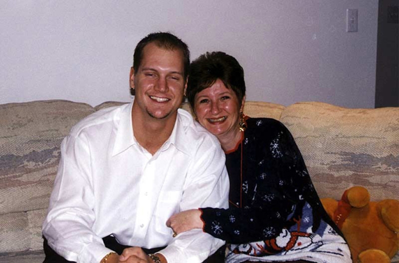 Dan and Mom - Christmas 1999
