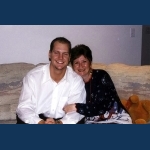 Dan and Mom - Christmas 1999