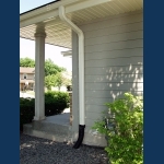 Downspout installation