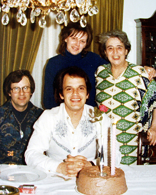 1978 - Carol, Mom, Tim and Andy