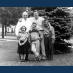 1954 - Dad, Peter, Holly, Andy and Tim