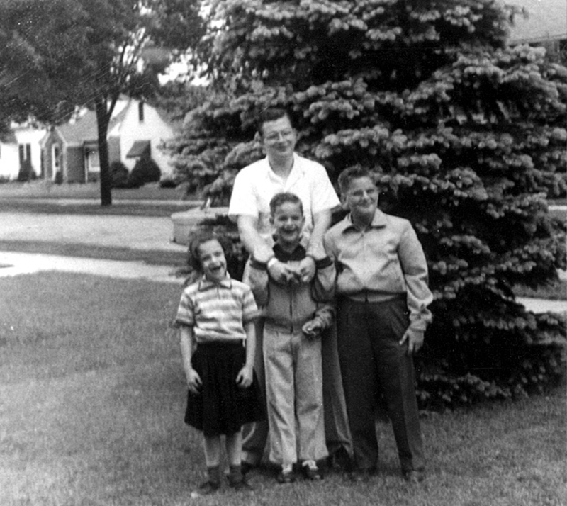 1954 - Peter, Holly, Andy and Tim