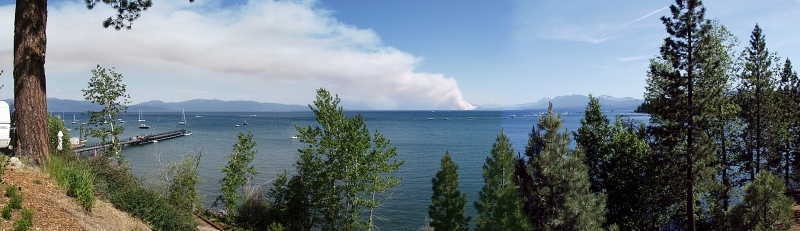 Tahoe City - View Of The Angora Fire