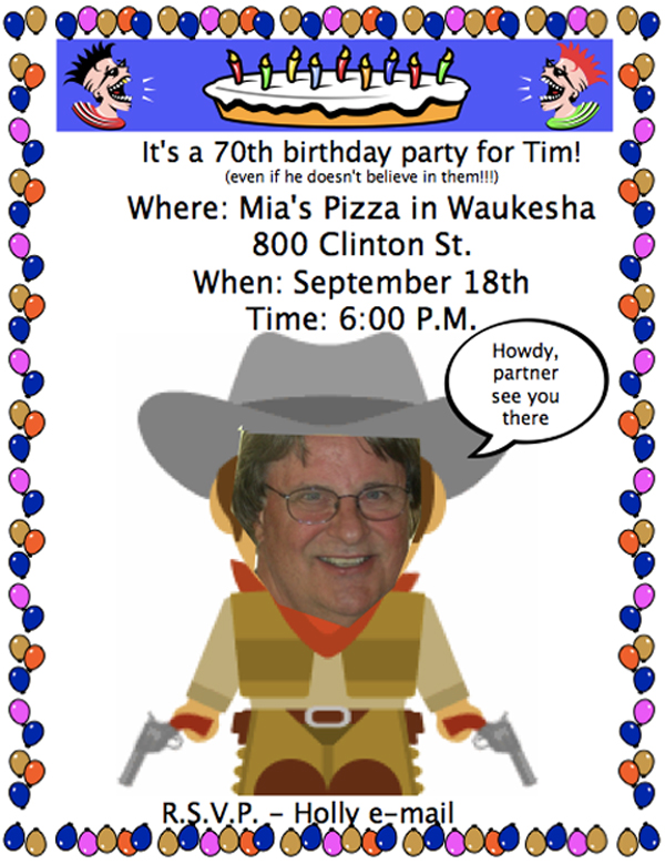 Birthday Party For Tim