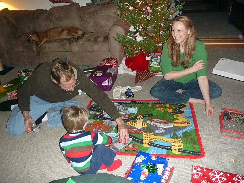 Playing "Cars" on a "Cars" Rug