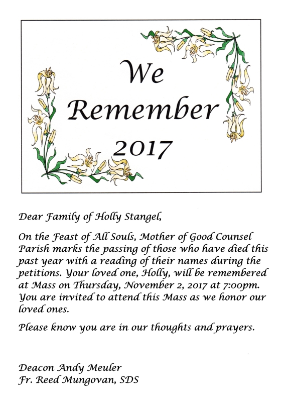 Mother Of Good Counsel Invite - 10.18.2017